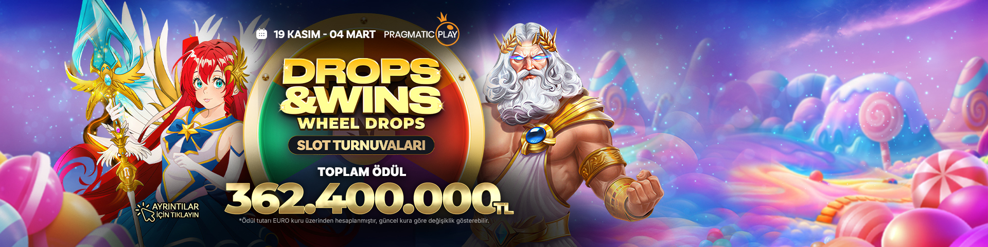 PRAGMATIC PLAY DROPS & WINS WHEEL DROPS SLOT TURNUVALARI